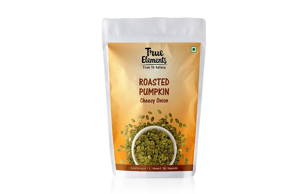 True Elements Roasted Pumpkin Cheesy Onion    Pack  125 grams